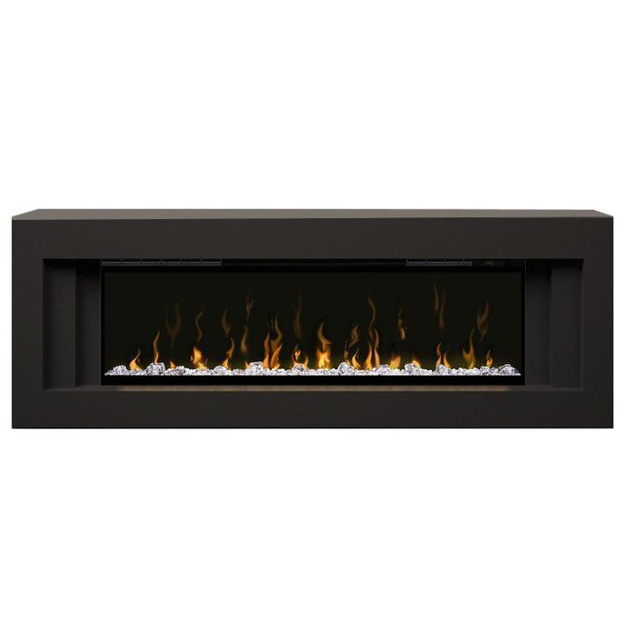 Линейный электрокамин Dimplex Line Черный с очагом Ignite XLF 50