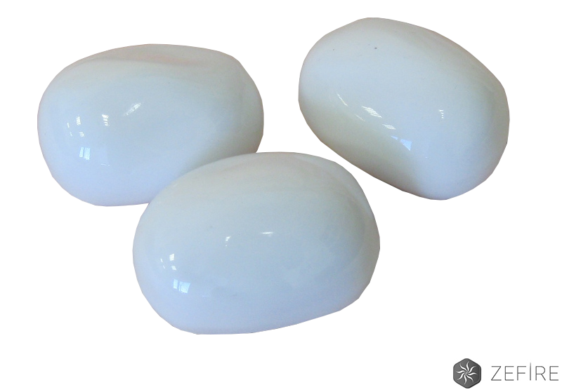 Камни керамические Zefire белые