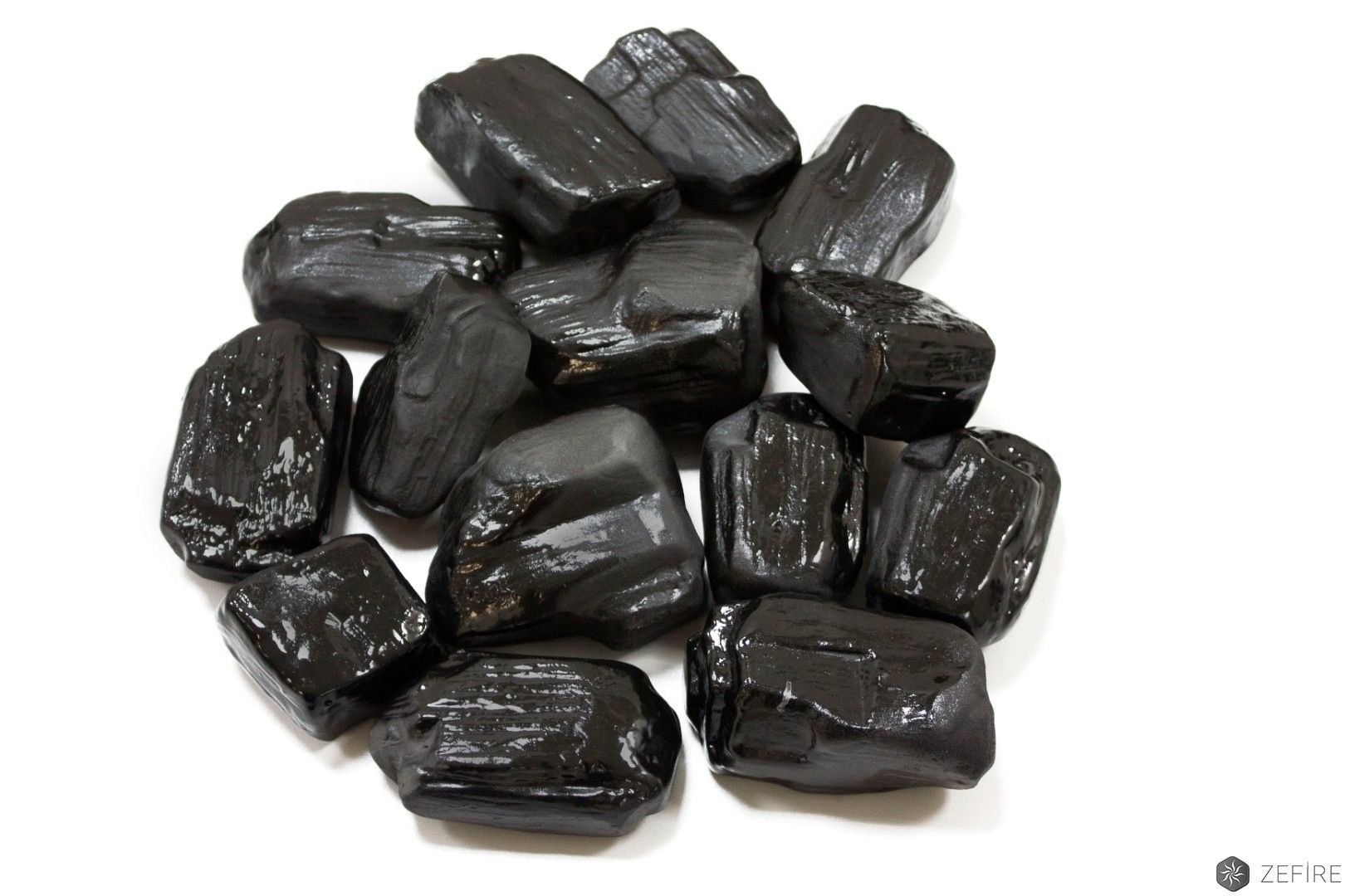 Камни керамические Zefire уголь матово-глянцевый