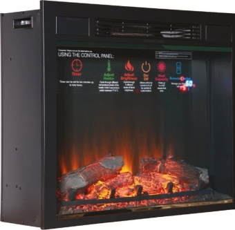Широкий очаг 2D InterFlame Sirius 30 LED FX Black
