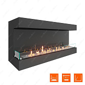 Биокамин фронтальный SteelHeat GRAND 1500