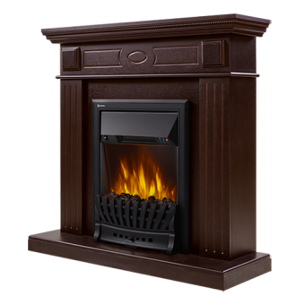 Электрокамин с классическим очагом 2D Electrolux Bianco Classic Темный дуб с очагом Classic EFP/P - 1020LS