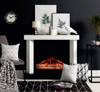 Каминокомплект Royal Flame Vancouver - Фактурный белый с очагом Jupiter FX New