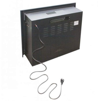 Электрокамин с широким очагом 2D Real-Flame Silvia Corner 26 AO с очагом Moonblaze Lux Bl