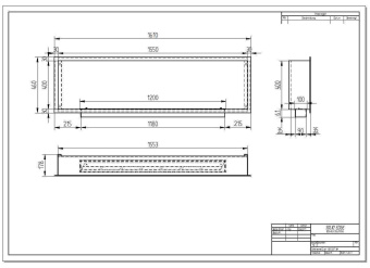 Встраиваемый биокамин Zefire Flagman 1600 шлифованный