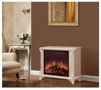 Электрокамин с широким очагом 2D Glenrich Версаль (Arte 23) Белый