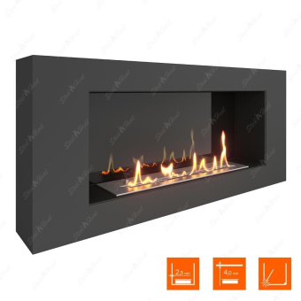 Биокамин SteelHeat WALL 900