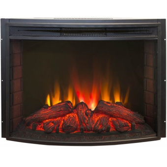 Угловой электрокамин с эффектом живого огня и звуком Real-Flame Athena Corner GR STD/EUG/24 WT с очагом Evrika 25,5 LED