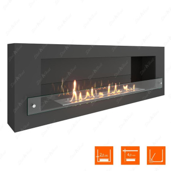 Биокамин SteelHeat WALL 1200