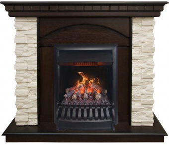 Электрокамин с классическим очагом 3D Real-Flame Elford Corner STD/EUG/ с очагом 3D Oregan