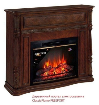 Широкий очаг 2D InterFlame Sirius 30 Brass LED FX