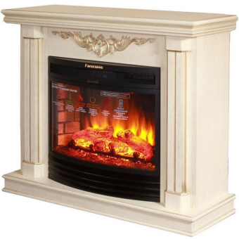 Широкий портал InterFlame Genius под очаг Panoramic 25 LED FX