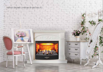 Камин RealFlame Cristina 25,5 WT c FireStar 25,5 3D